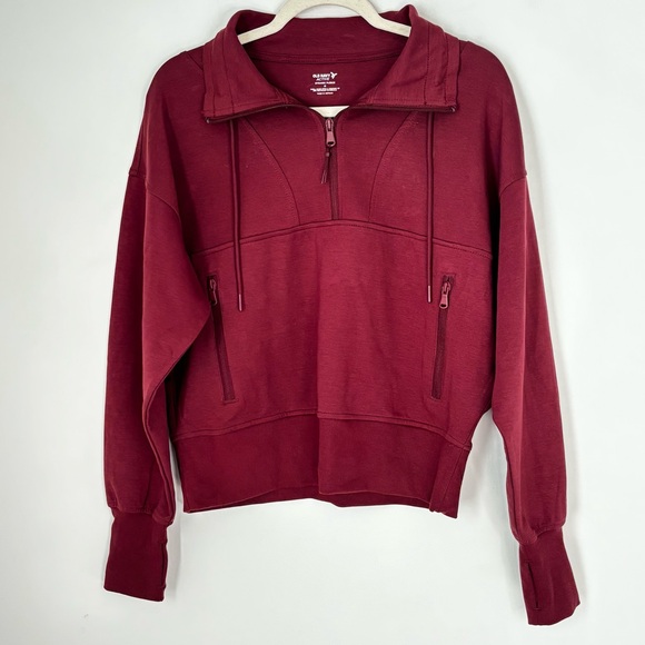 Old Navy Tops - Old Navy Active Women’s Collared Sweatshirt w/ pockets Size Medium New K61